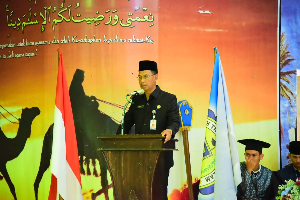 Hadiri Wisuda Sarjana STAI Ke-XXIII Hubbulwathan Duri, Bupati Bengkalis Ucap Selamat dan Tahniah