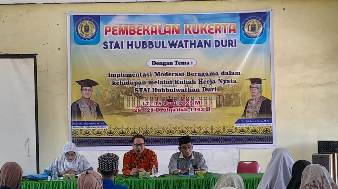 Pembekalan Kuliah Kerja Nyata (kukerta) STAI Hubbulwathan Duri Angkatan 2023